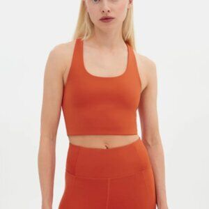 Girlfriend Collective RIB Paloma Racerback Bra in Azalea Size S